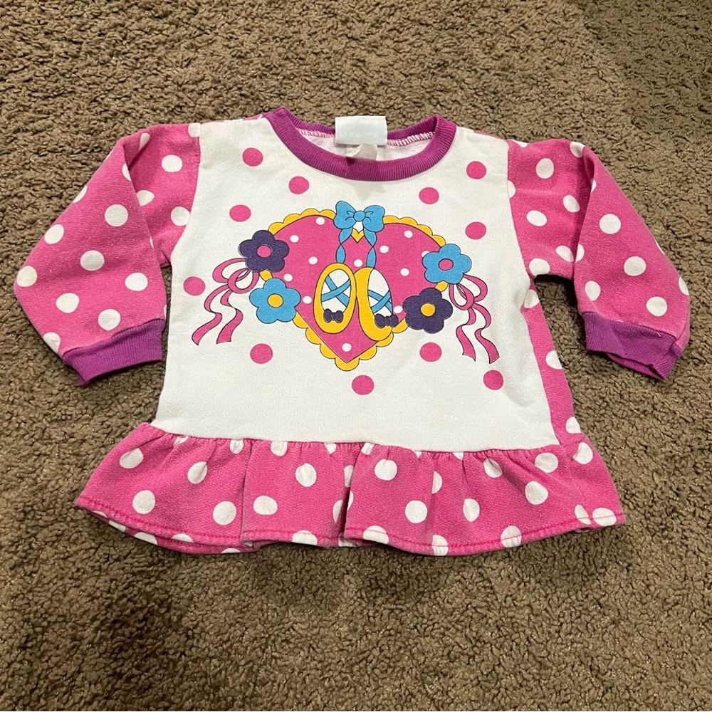 Trend Basics Baby Girls Vintage Long Sleeve Top